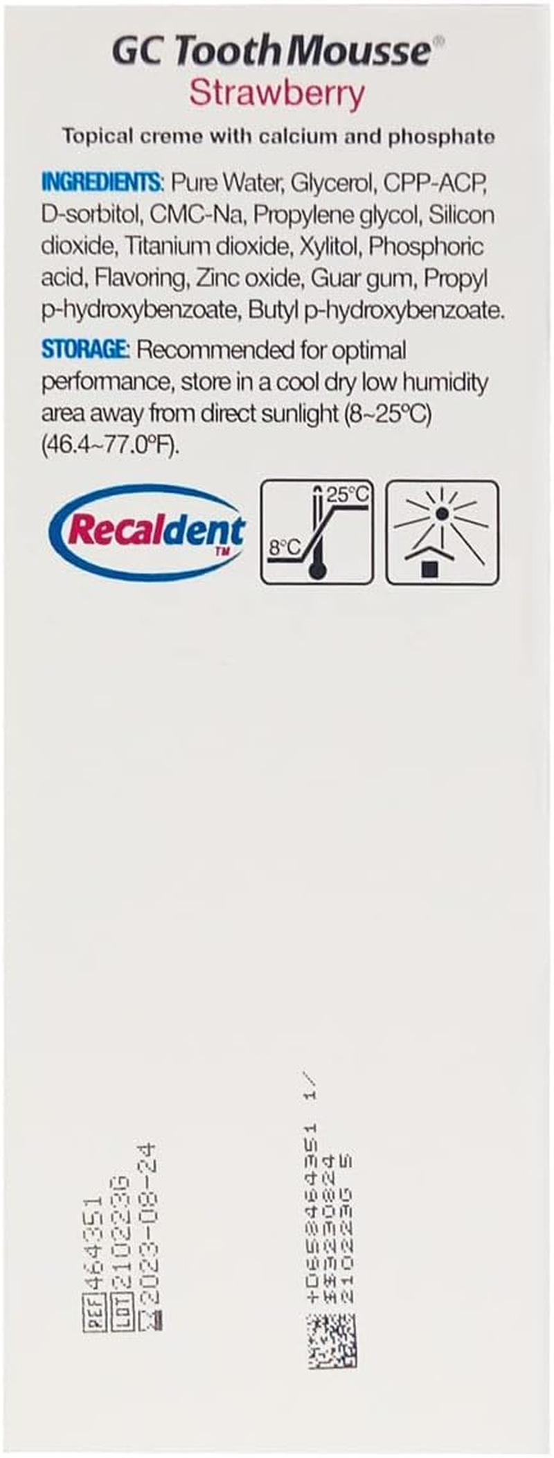 GC Tooth Mousse 40 G, Strawberry image number 3