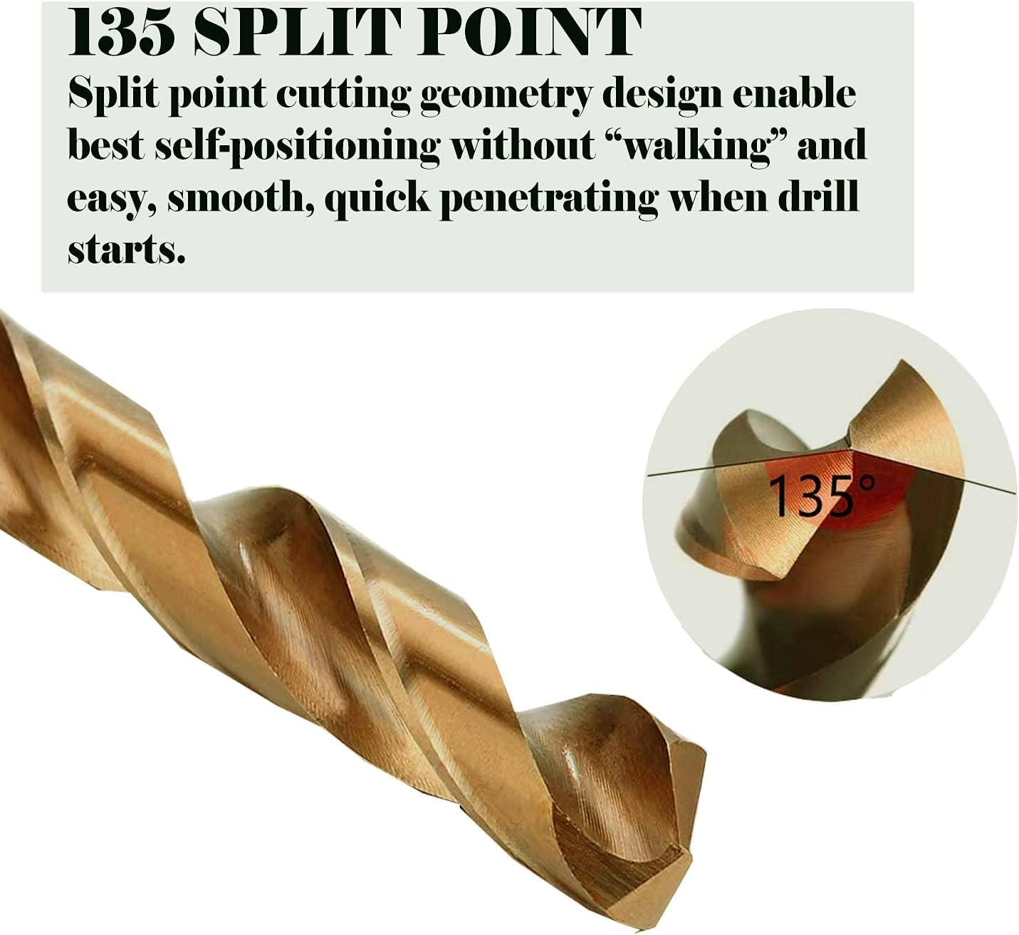 Hss Cobalt Drill Bit Double End 10Pcs 1/8 Inch Drill Steel Metal image number 4