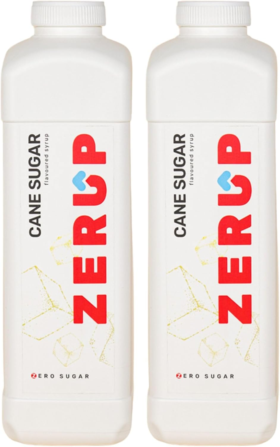 Zerup Zero Sugar Cane Sugar Flavoured Syrup 2 X 1L Bottles, Sugar Free Syrup, Cane Sugar Flavour Drink Mix, Low Calorie Flavourings for Milk Shakes, Cocktails, Teas, Gluten Free, Keto Friendly, Halal image number 1