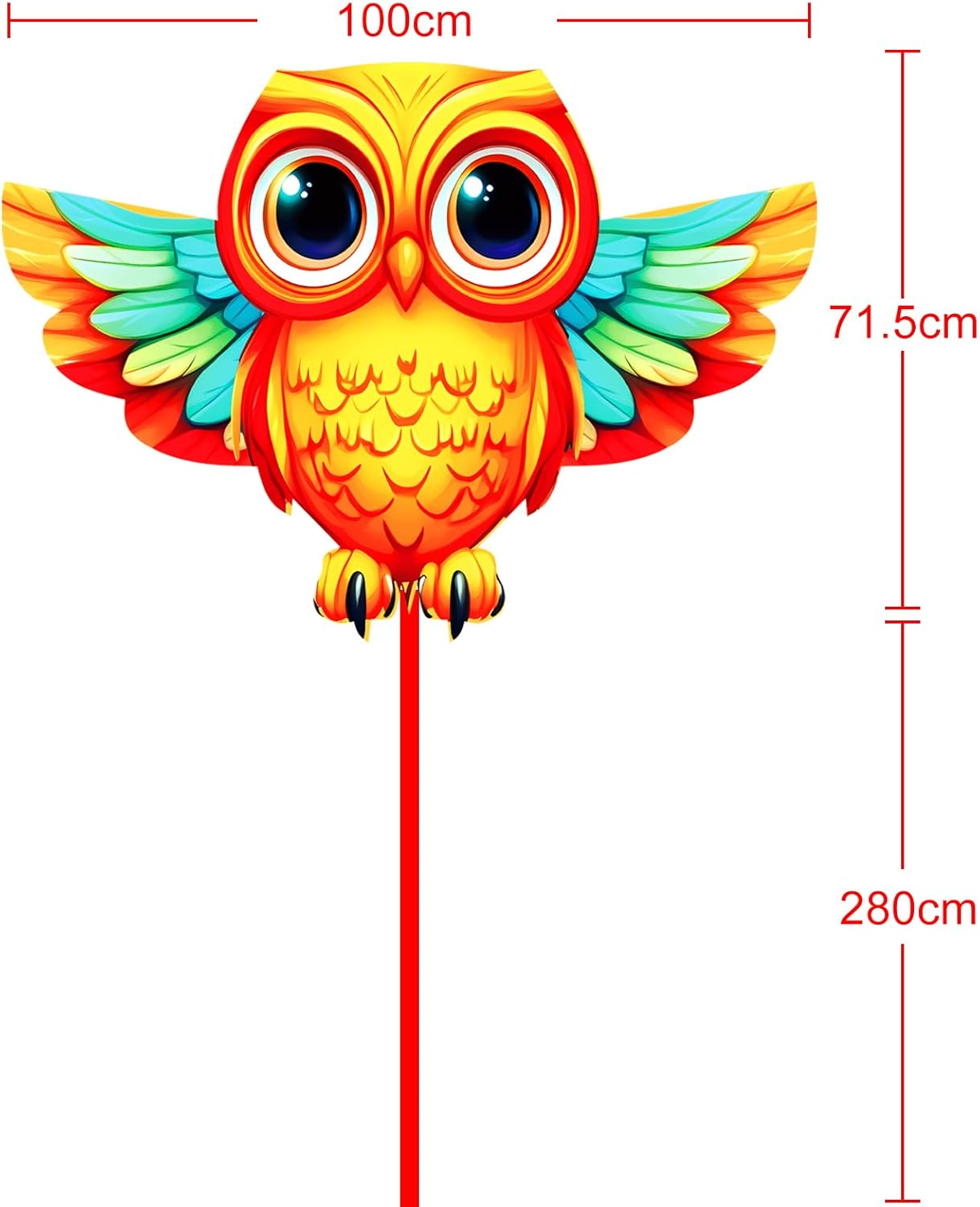 Touch the Sky Cartoon Owl Dragon for Children and Adults, Exquisite Fabrics and Unique Structure Design, Excellent Outdoor Games and Activity Toys. image number 3