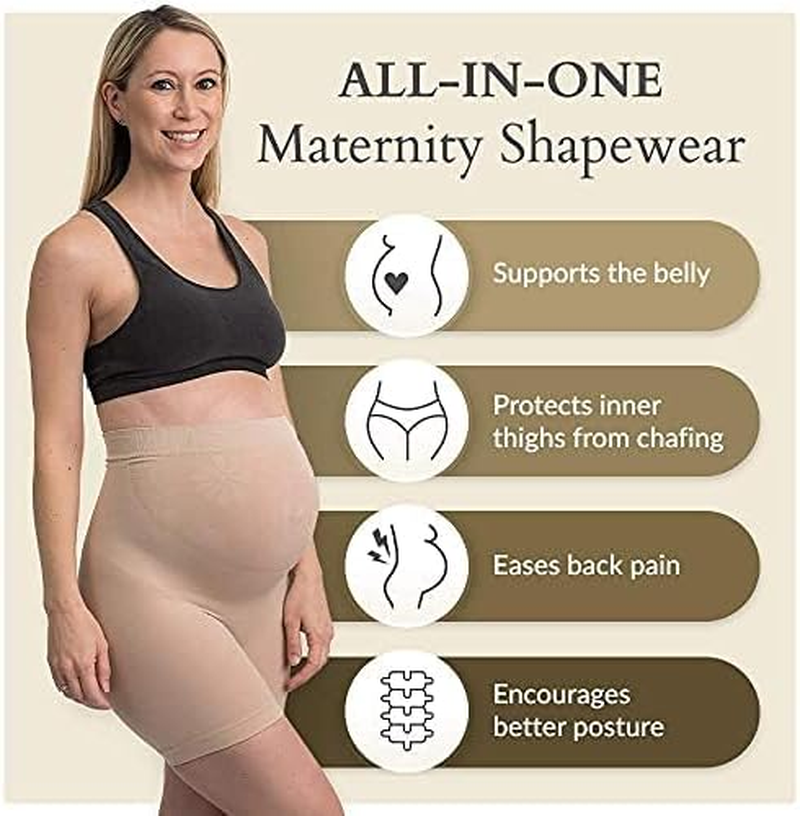 Womens Maternity Shapewear Mid-Thigh Pettipant image number 6