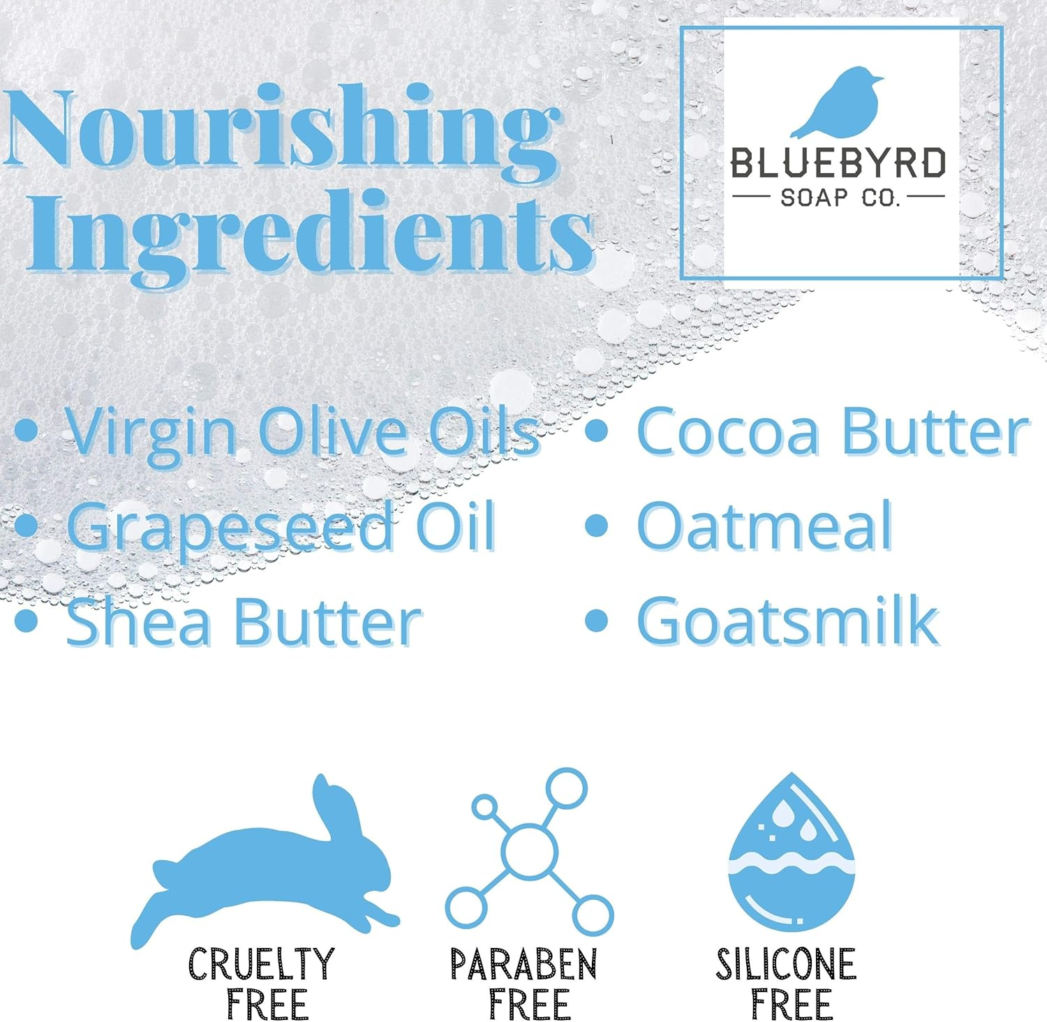 BLUEBYRD 5-Pack Essential Oil Exfoliating Soap Bars Boxed Variety Set, Scented Natural Bar Soap Gift Set, Cucumber Mint/Fragrance Free Goat Milk Jojoba/Lavender Thyme/Orange Clove/Seaweed Eucalyptus image number 5