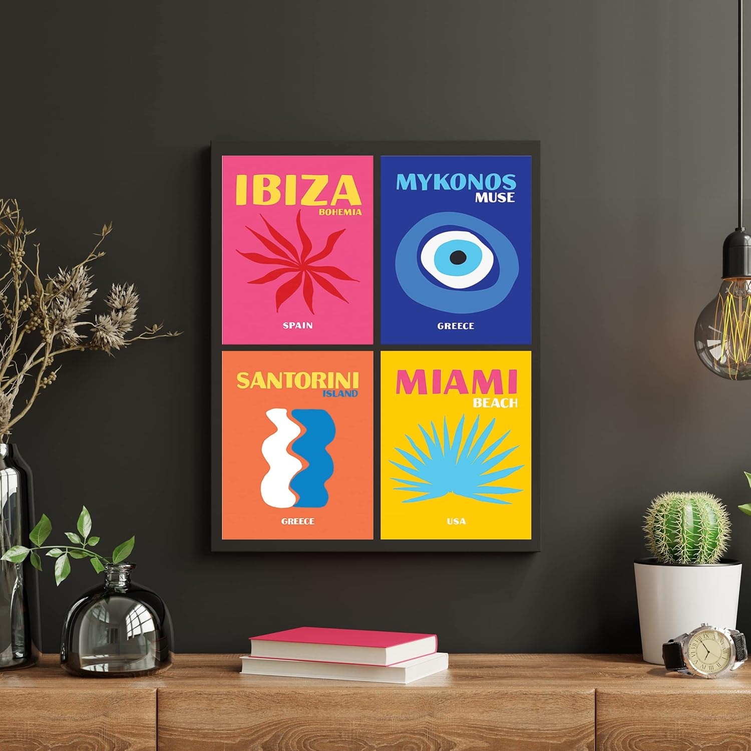 WOONKIT 12 Set Preppy Room Decor, Posters for Aesthetic, Trendy College Dorm Wall Cute Bedroom Office Living Home Art Prints, Travel Pictures, Collage Kit Coconut Teen Girl Kawaii Stuff (A - TRAVEL)