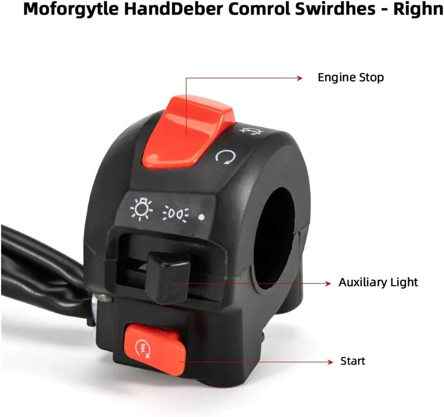 Brake Fog Light Switch for Suzuki GS125 GN125 Motorbike Accessories Motorcycle Handlebar Switch Assy Assembly image number 4