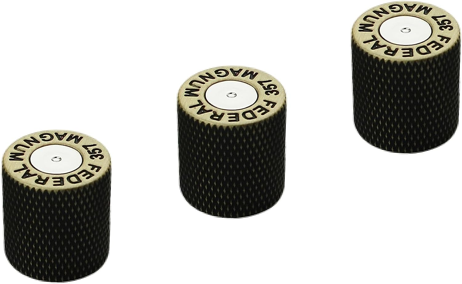 Guyker Guitar Knobs with 6Mm Dia. Shaft Pots - Brass Bullet Case Style Tone and Volume Control Potentiometer Knob Replacement for Precision Electric Guitar or Bass (3 Piece, Bronze)