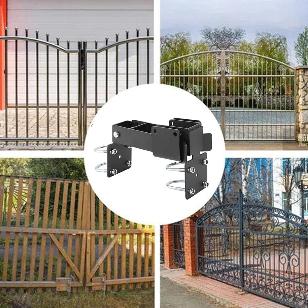 15.5&times;10 Cm Chain Link Fence Double Gate Latch,Windproof and Rainproof, Not Easy to Rust, Sturdy, Not Easily Deformed, Durable and Long-Lasting,Secure,Equipped with a Hanging Lock Hole Design