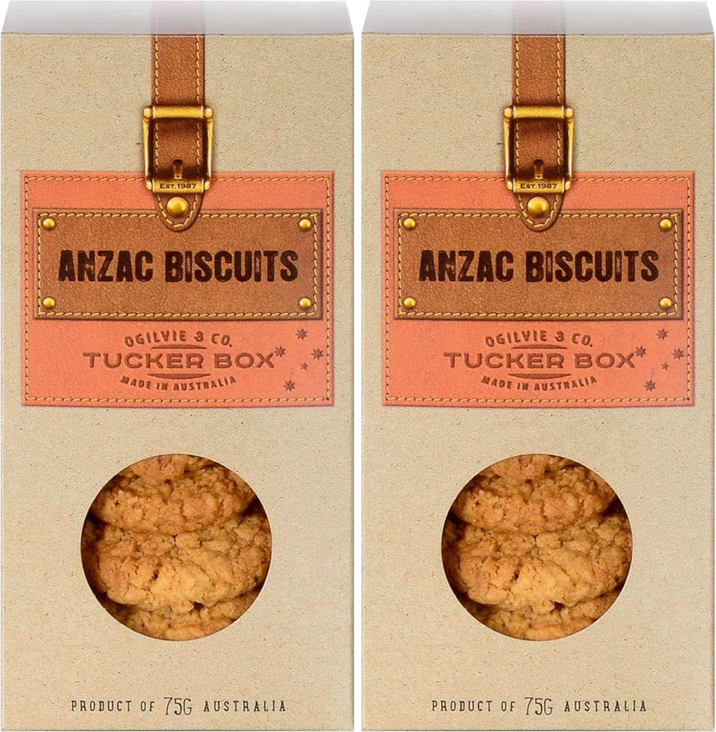 Ogilvie & Co Tucker Box Anzac Cookies 75 G image number 1