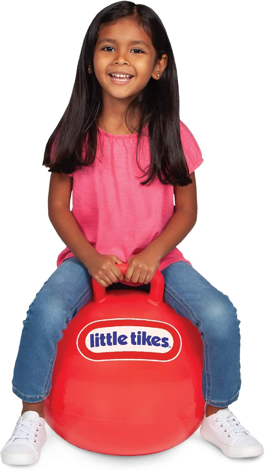 Little Tikes Bouncing Fun! Red Hopper 9301A - Mega 18" Inflatable Heavy Gauge Durable Vinyl Ball - Deflates Easily for Storage - Exercise Learning Fun? YES - Use That Energy! for Kids Ages 4-8 image number 4
