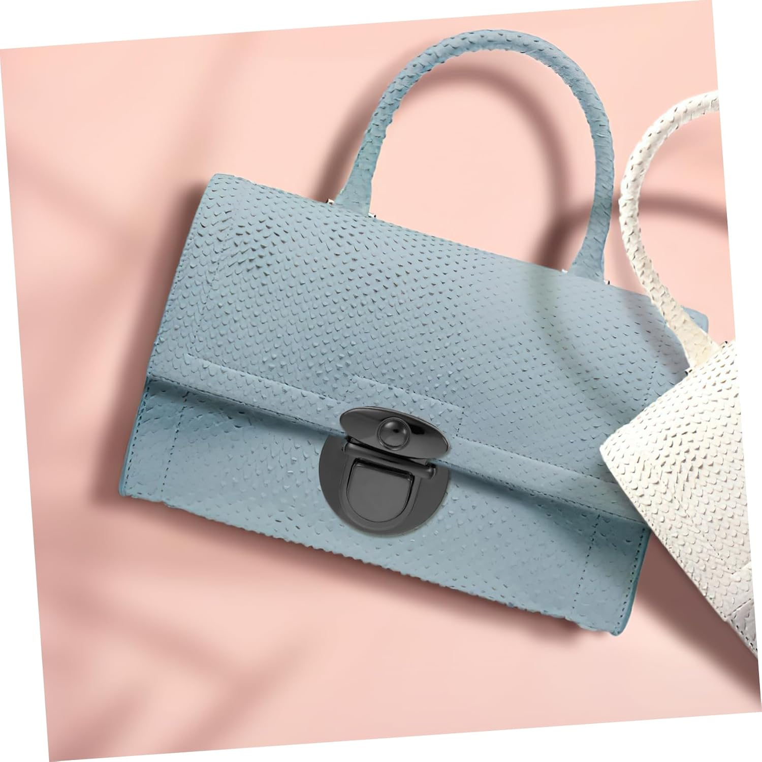 COHEALI 10Pcs Iron round Press Bag Locks DIY Handbag Accessories Gun Black Metal Buckle Set for Purse Making and Craft Supplies image number 1