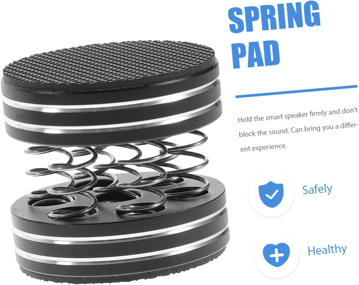 POPETPOP 4Pcs Speaker Isolation Feet Pads for Hifi Audio Equipment Subwoofer Stand Vibration Damper Black Spring Shock Absorber Suitable for Home Audio Systems image number 6