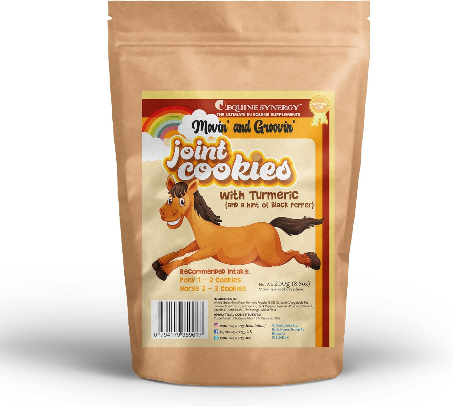 Equine Synergy 'Movin' and Groovin' JOINT COOKIES with TURMERIC for Maintaining Optimal Mobility image number 3