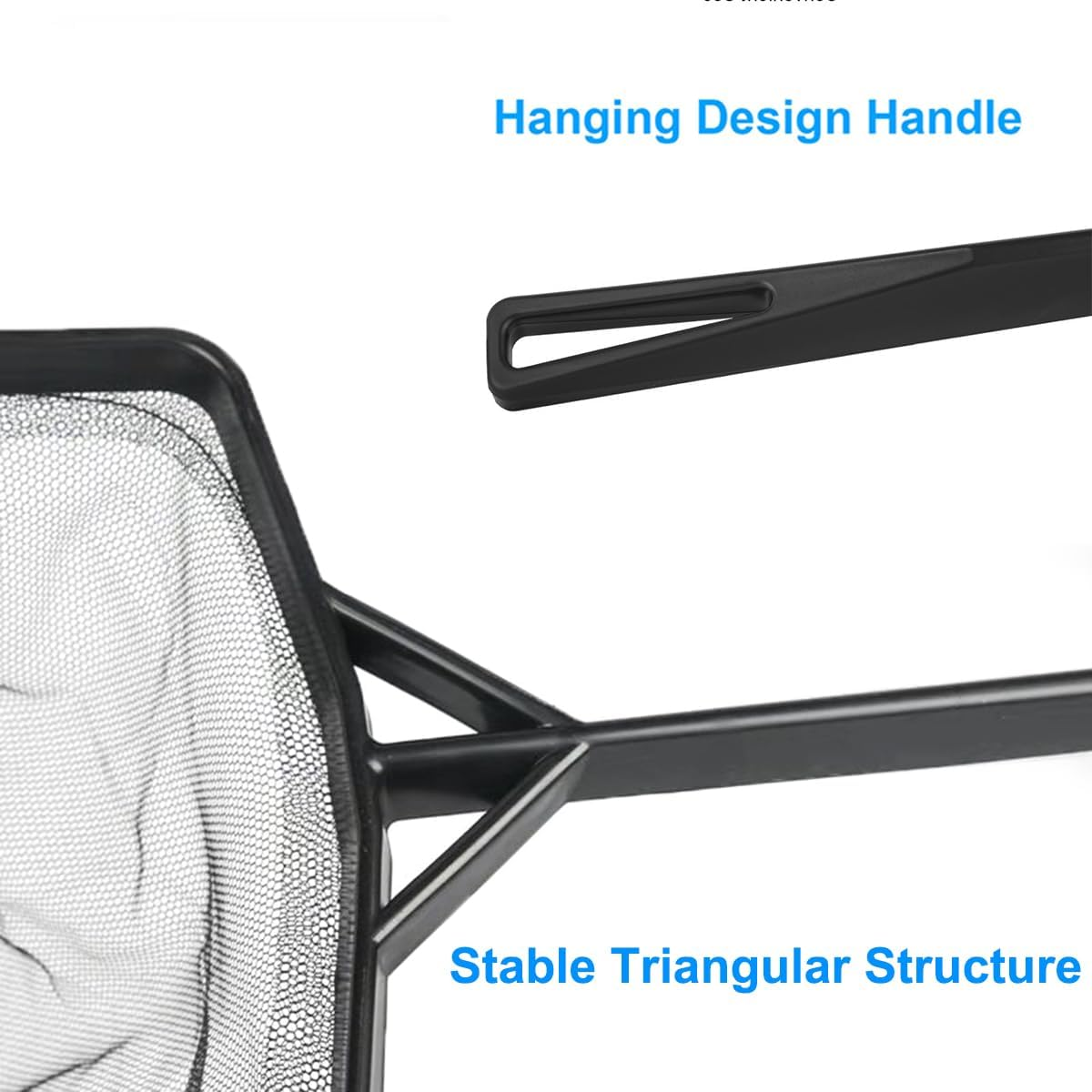 Yamibobo Portable Long Handle Aquarium Fish Tank Fishing Net Square Aquarium Fishing Net Landing Net Fish Floating Objects Cleaning Tools image number 1