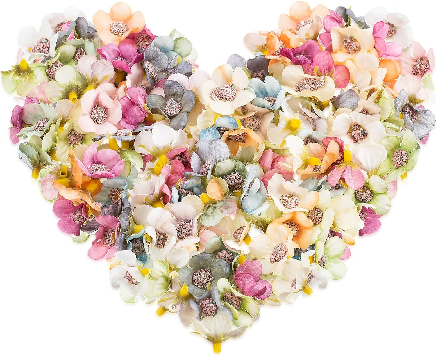 Juexica Mini Flowers for Crafts Small Silk Flowers Artificial Daisy Fake Small Flower Heads Bulk for Crafts Wedding Hair Cap Home Crown Garland Accessory Decor, 11 Colors(250 Pieces) image number 5