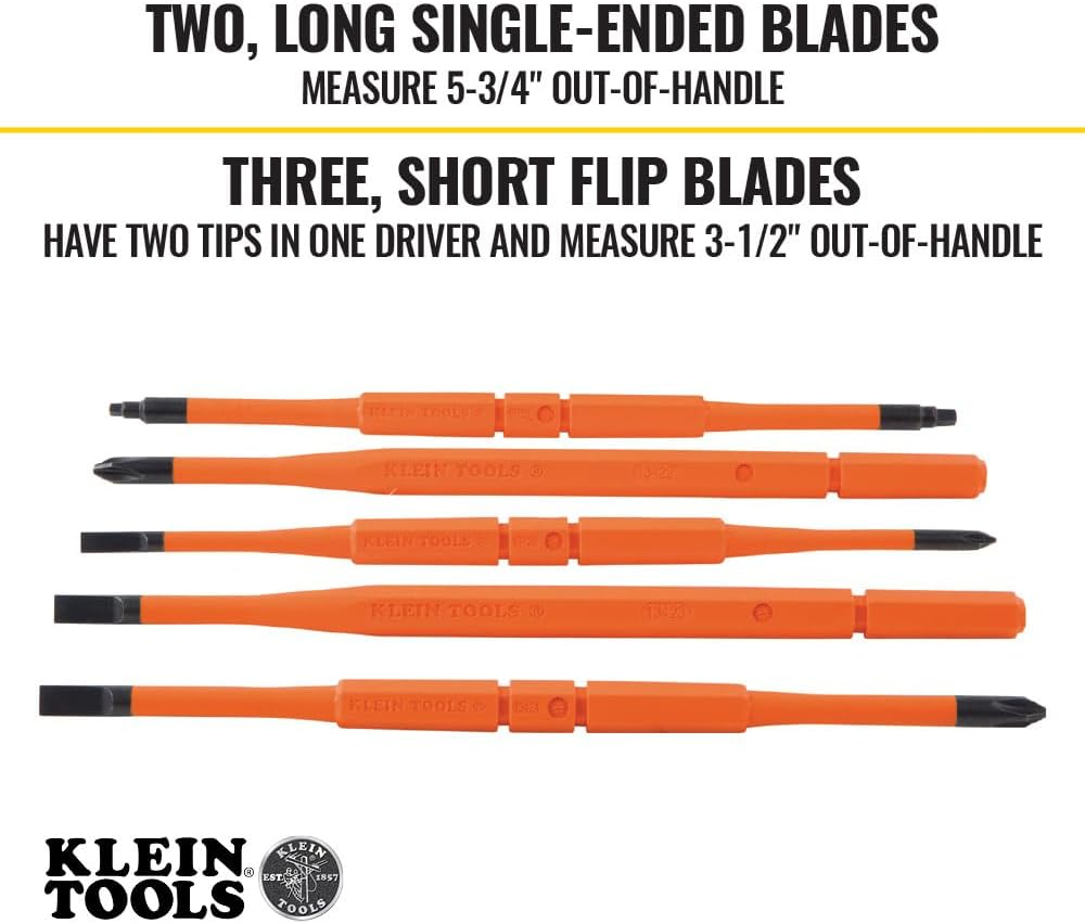 Klein Tools 8-In-1 Insulated Interchangeable Screwdriver Set image number 2