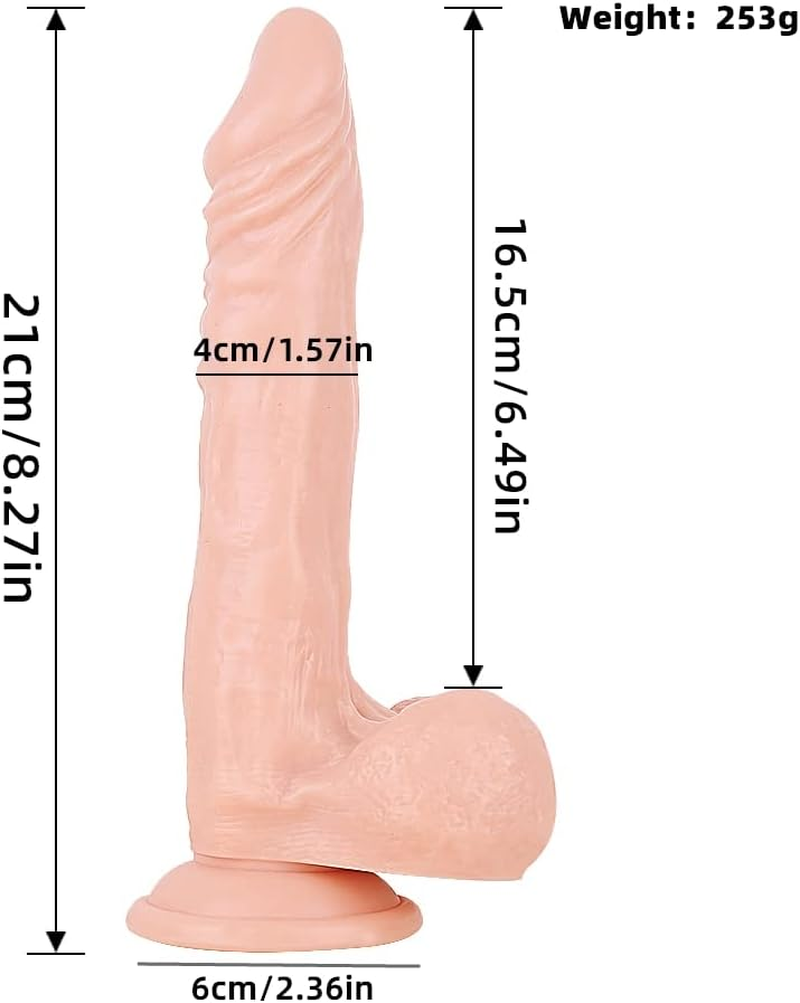 SIDED Large Auxiliary Partner Soft Portable Tool Is Flexible, Firm and Bendable. It Can Be Inserted into Toys. Double Density Women'S Personal Massage Stick with Suction Cup Base - Very Suitable for Beginners and Deep Throat Training image number 4