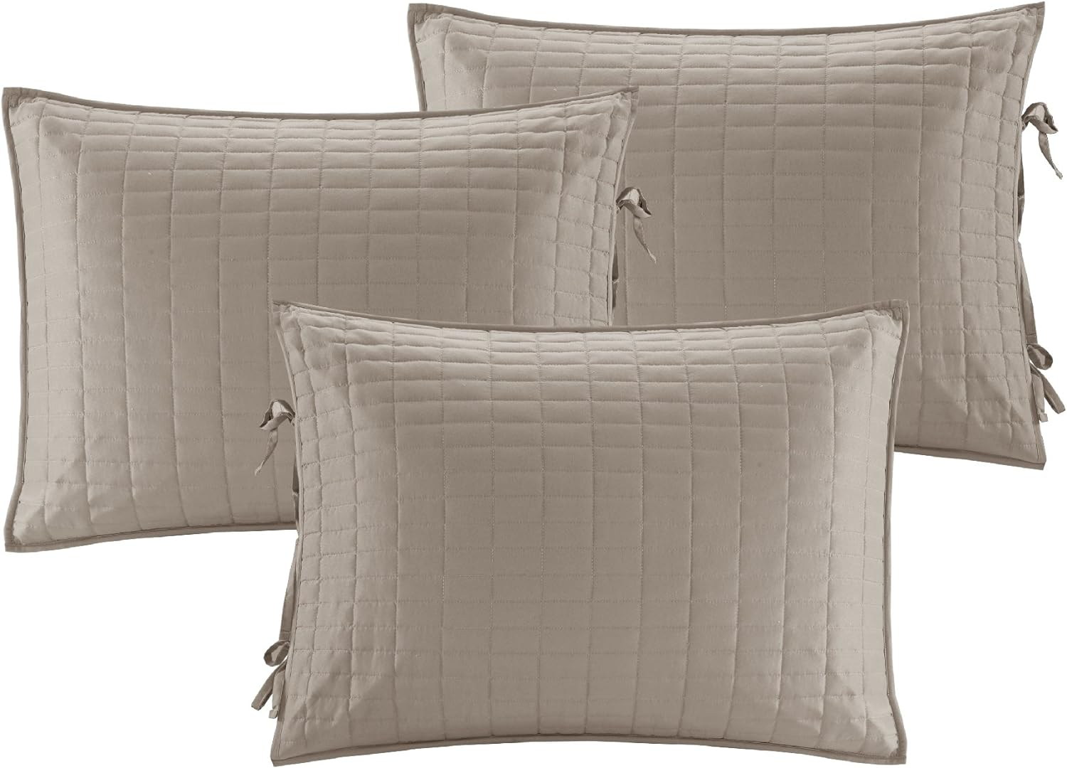 Comfort Spaces Daybed Cover - Luxe Double Sided-Quilting, All Season Cozy Bedding with Bedskirt, Matching Shams, Kienna Taupe 75"X39" 5 Piece image number 5