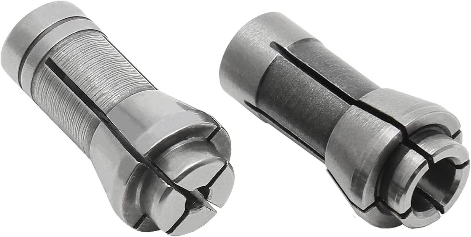 Murtenze 4 Pack Die Grinder Collet, Grinding Machine Clamping Collet Adapter 1/4" and 1/8" Arbors Shanks, 2 Pack 3Mm and 2 Pack 6Mm Die Grinder Collet. image number 1
