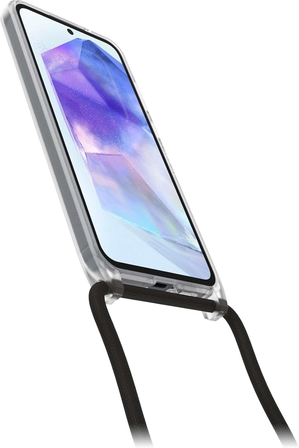 Otterbox React Necklace Case for Samsung Galaxy A55 5G, Ultra-Slim, Protective Case with Adjustable and Detachable Necklace Strap, Tested to Military Standard, Clear