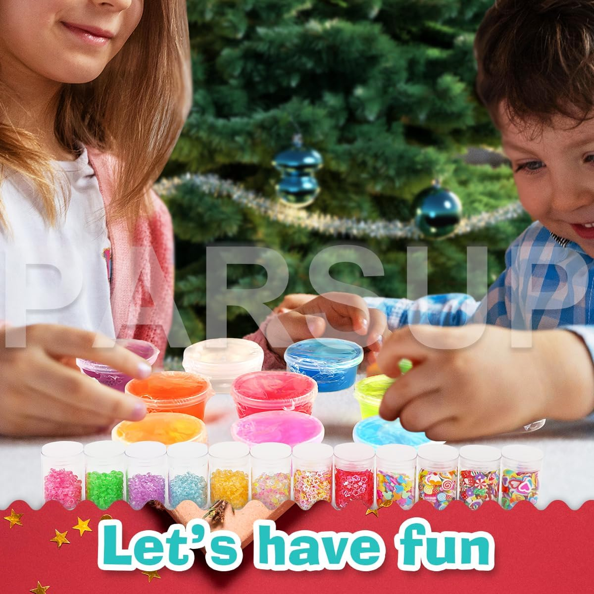 2025 Christmas Slime Advent Calendar for Kids, Crystal Fidget Holiday Surprise Gift Set, 24 Days Christmas Countdown Calendar Xmas Toys Gifts Boys Girls Toddler Party Favors Christmas Stocking image number 5