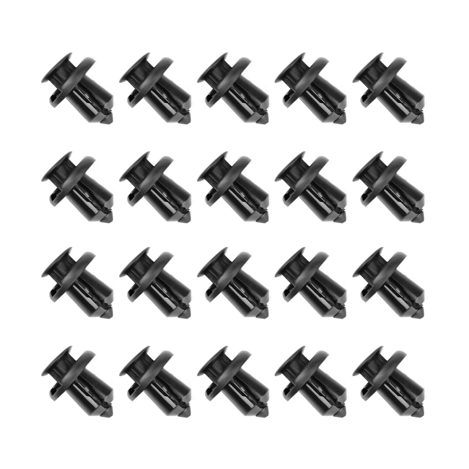 Kuskins 20Pcs Front Bumper Push-Rod Clips RUIFUU 10Mm Nylon Clip Push-Type Retainer Clips Push Pin Screws Fender Liner Clips Compatible with Honda CR-V Accord Civic Acura 91503-SZ3-003 image number 1