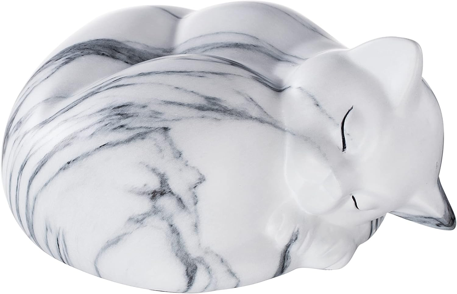 Kriss Art Pet Urns,Sleeping Resin Cremation Cat Urn, Cat Urns for Ashes, Small Animal Urn （White）&hellip; image number 5
