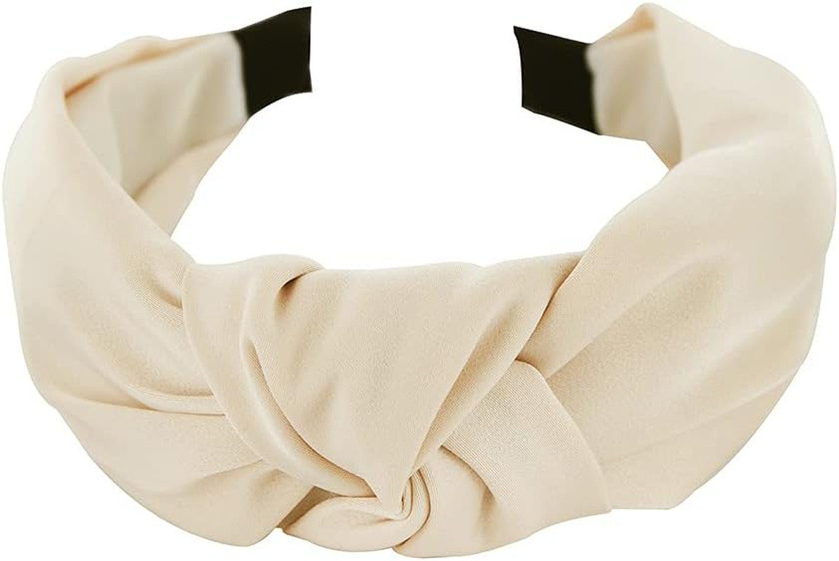 Axy Headband with Knot and Satin Covered Vintage Beautiful Headband Hair Accessories Women'S Headband HR35A (Green)