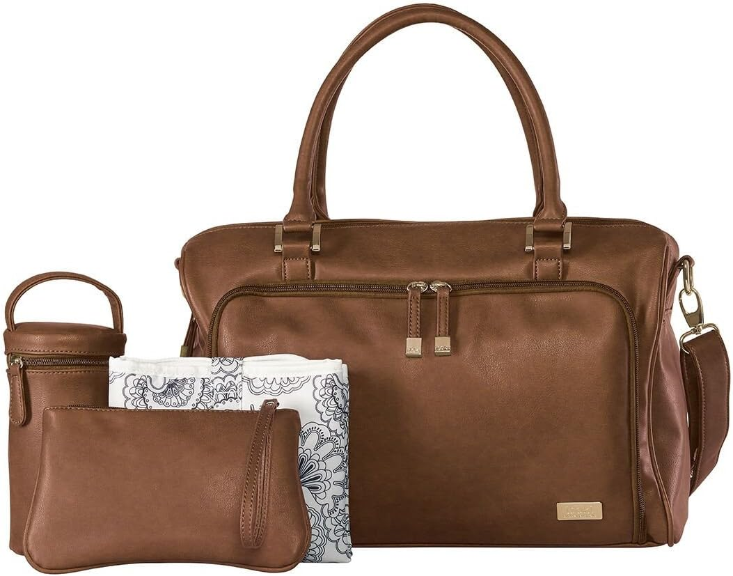 ISOKI Isoki Redwood Chestnut Double Zip Satchel, Chestnut, 1500 Grams image number 3