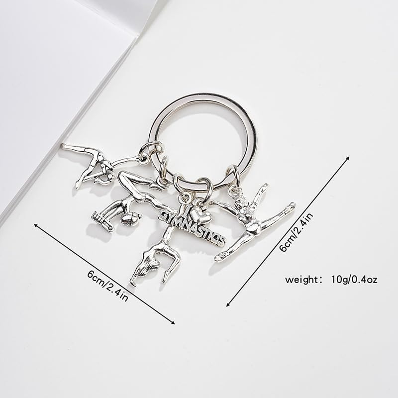 Amaezorx 1 Pcs Gymnastics Keychain Gift Set - Perfect for Gymnasts, Coaches & Graduates - Birthday Graduation Presents for Daughter, Granddaughter, Sister & Niece image number 5
