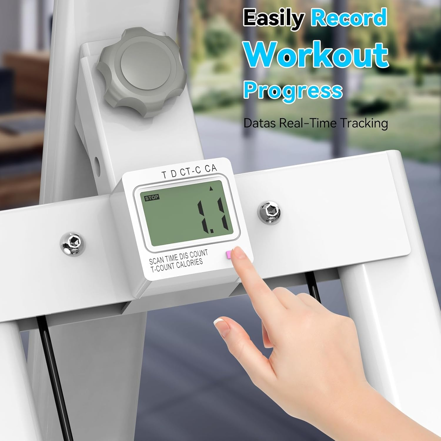 Vertical Climber Stair Stepper Machine, Foldable Mountain Climbing Machine with LCD, Home Gym Exercise Machine for Full Body Workout, Exercise Fitness Step with Adjustable Handlebar Pedals Cardio image number 4