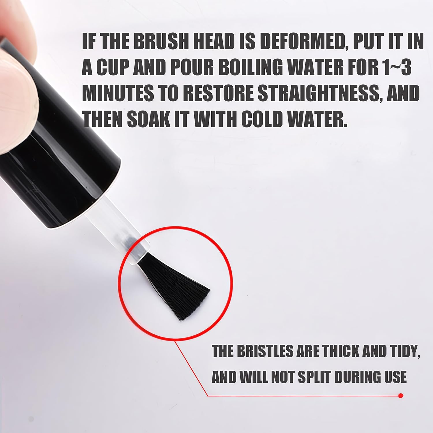 10PCS 15ML/0.5OZ Empty round Clear Nail Polish Glass Bottles with Brush Black Cap Small Nail Vials Travel Trial Packing Container Liquid Blush Storage Holder Dispenser for Nail Art image number 4