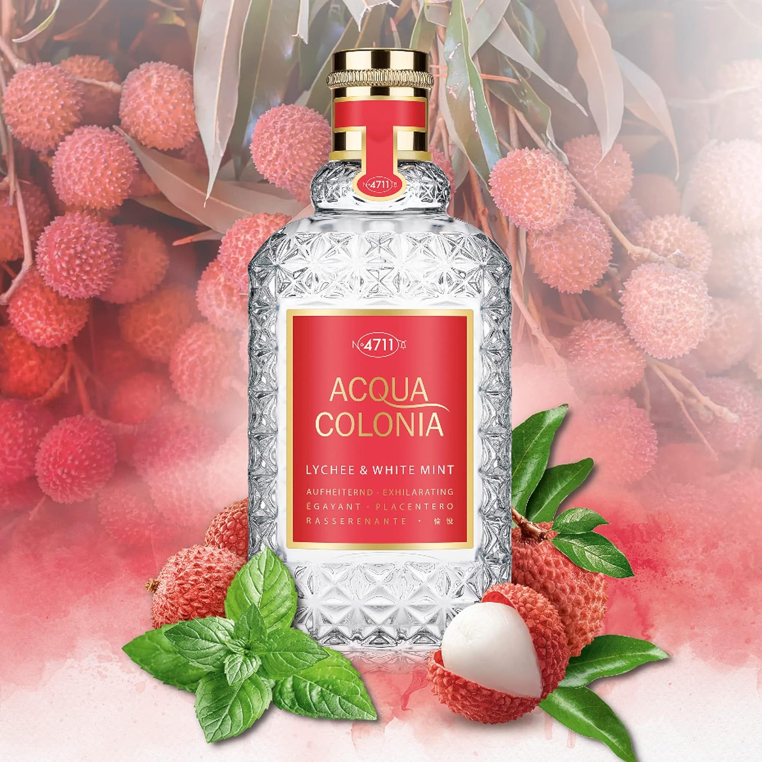 4711 Acqua Colonia - Lychee and White Mint by Muelhens for Unisex - 1.7 Oz EDC Spray