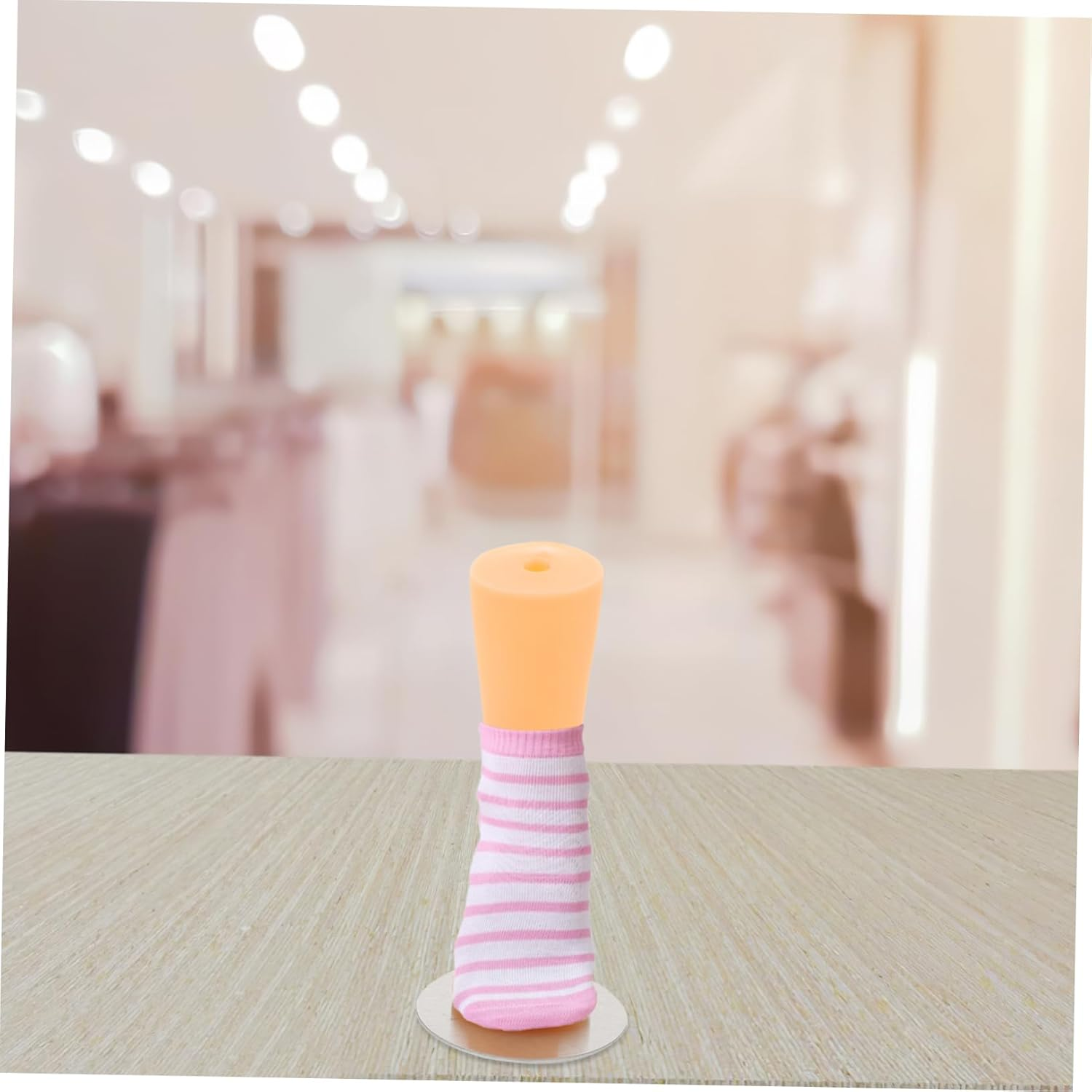 ABOOFAN Children'S Foot Mannequin Sock Display Model Small Skin Tone Baby Feet Mold Shoe Form Holder for Boys and Girls Socks and Shoes Display image number 4