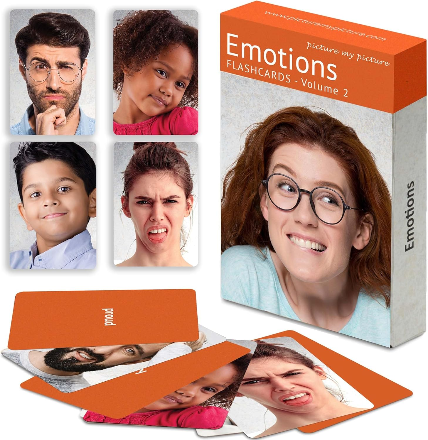 Feelings and Emotions Flash Cards Volume 2 | 40 Emotion Development Language Photo Cards | Speech Therapy Materials and ESL Materials image number 5