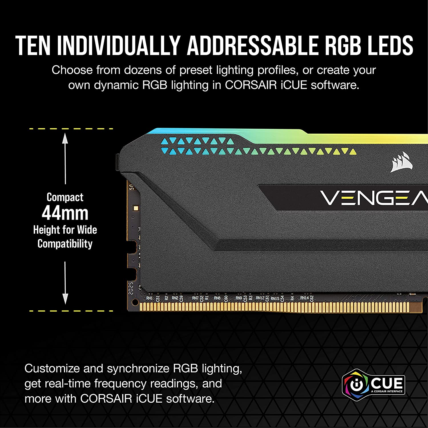CORSAIR Vengeance RGB PRO SL 32GB (4X8Gb) DDR4 3200 (PC4-25600) C16 1.35V image number 2