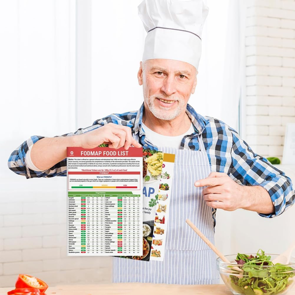 Suithink 3 Pieces Diabetes Food List, Laminated Meal Planner for Diabetics W/Serving Size, Food to Avoid, Calories, Glycemic Index, Pamphlet Healthy Grocery Nutrition List, Vitamin Chart image number 4