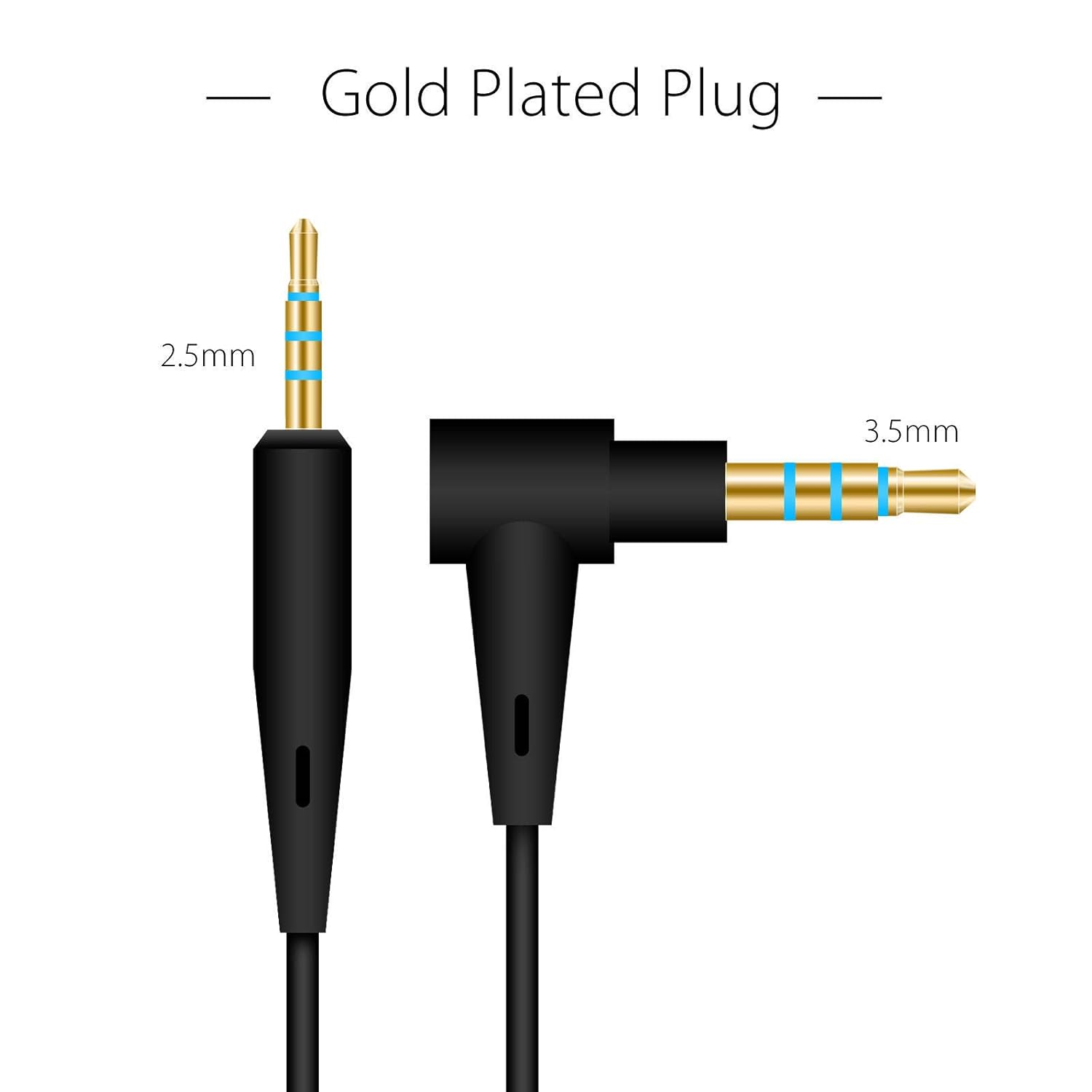 QC25 QC35 Replacement Remote Mic AUX Audio Cord Headphone Connect Cable for Bose Quiet Comfort QC 25 35 image number 2