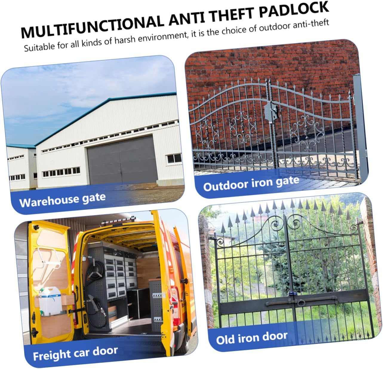 Large Household Password Luggage Lock with 4-Digit Combination, Sturdy Metal Construction, 45Mm Heavy-Duty Design for Reliable Home and Travel Use image number 1