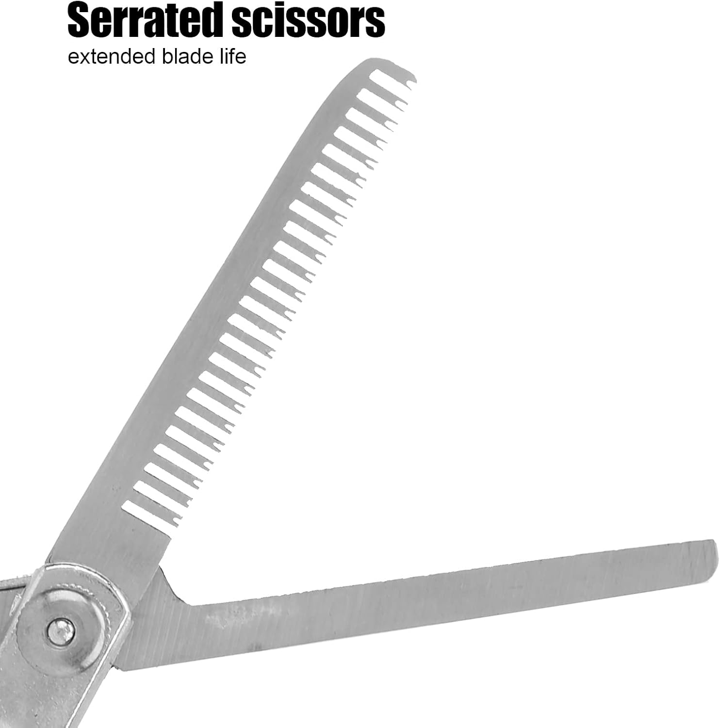 Pet Scissors - 5.9X1.9In Stainless Steel Professional Dog Grooming Scissors - Thinning Scissors Smooth Motion and Fine Cut for Long Haired Dog Cat and Other Pets image number 2