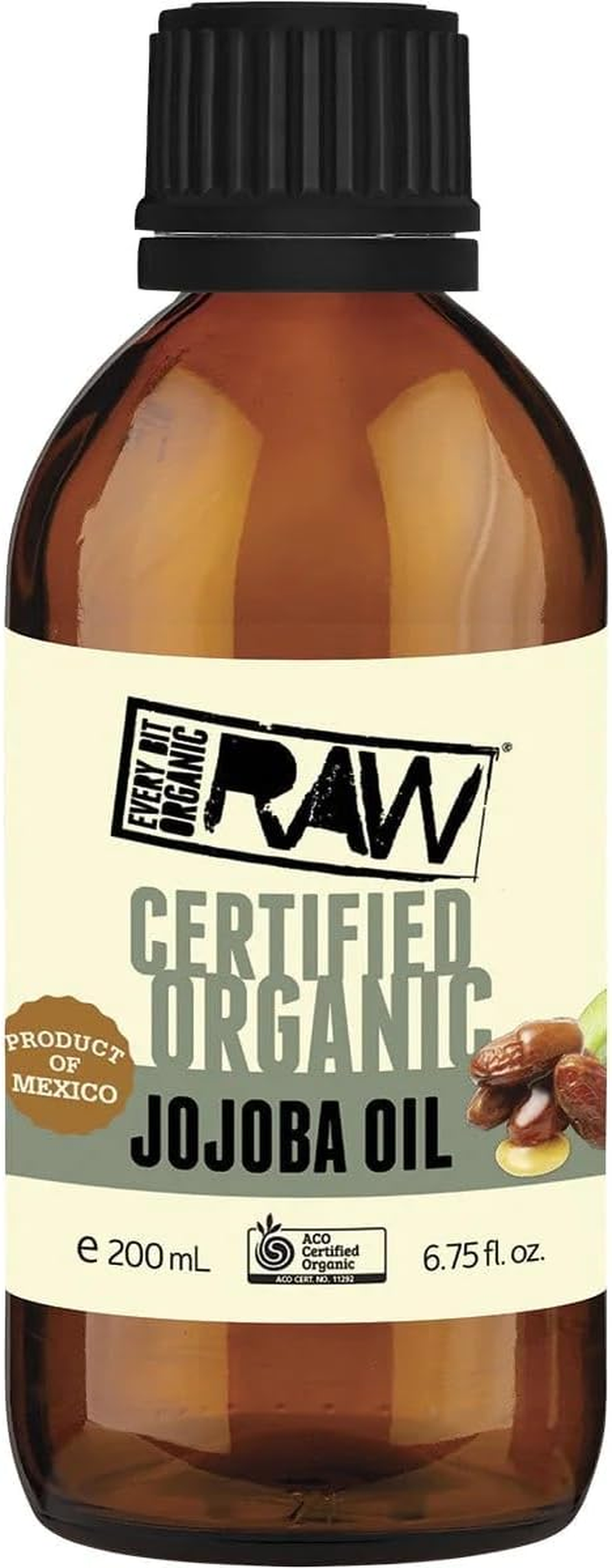 Every Bit Organic Raw Jojoba Oil 200 Ml, 200 Ml image number 1