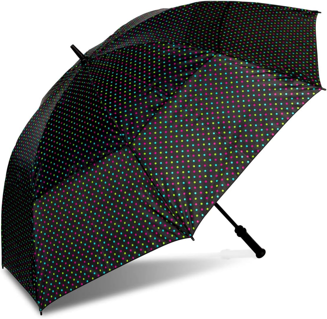 Shedrain Windjammer Vented Auto Open Golf Umbrella, Funfetti, Funfetti, 1 Pack, 1 Pack