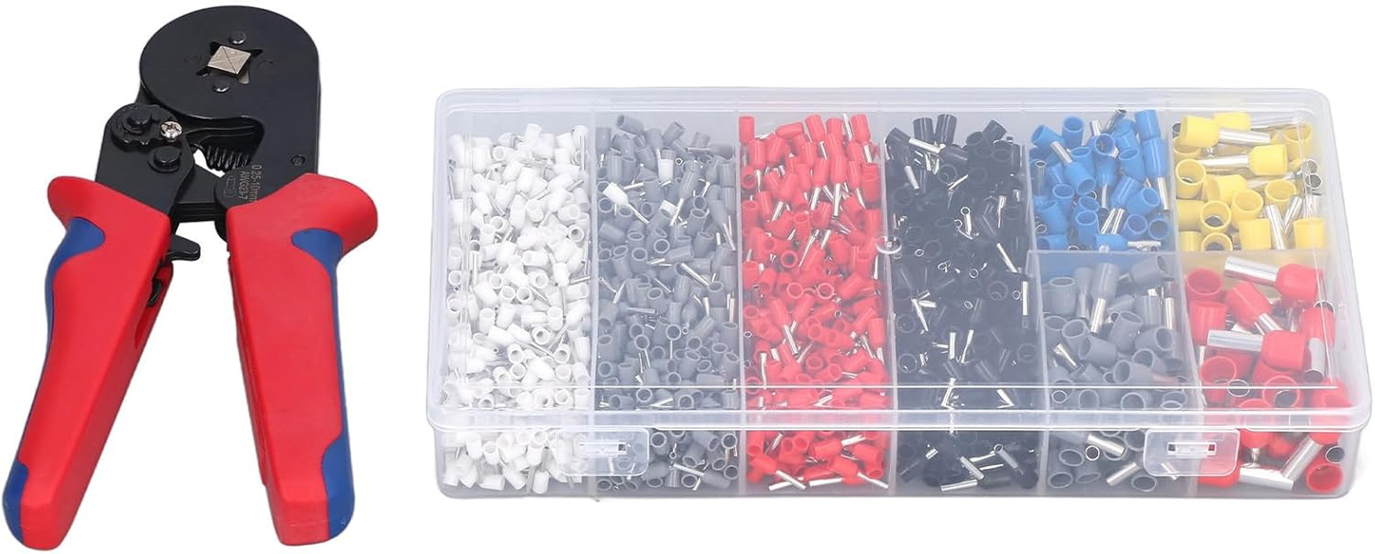 Copper Ferrule Crimping Tool Kit Efficiently Strips Terminals Portable Set for Various Equipment image number 5