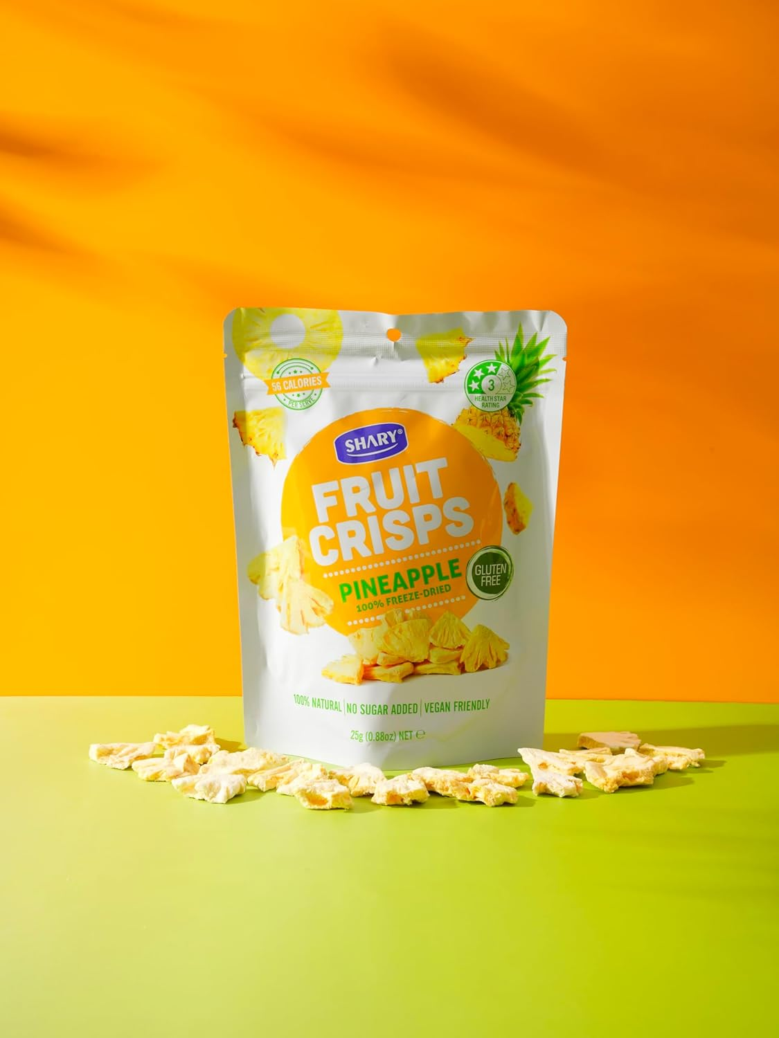 Shary Freeze Dried Pineapple Crisps, 25G &ndash; Healthy Snack, 100% Natural, Vegan, Gluten-Free, No Added Sugar, Crunchy & Delicious image number 3