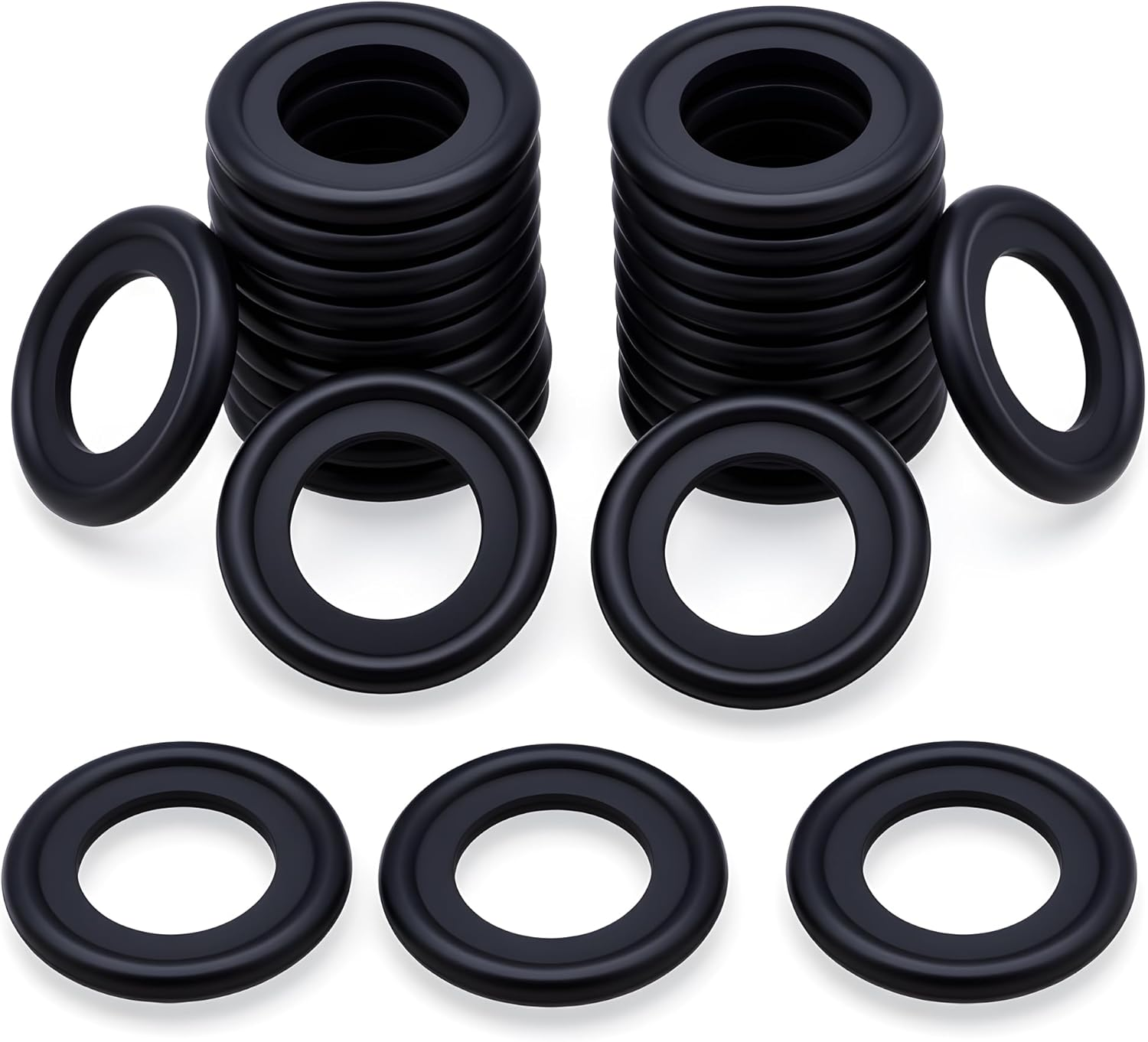 25PCS M14 Oil Drain Plug Gasket Rubber Crush Washer Seals 097-139, F0RD-5066453, F5TZ-6734-BA Engine Oil Pan Drain Plug Seal for Ford Focus