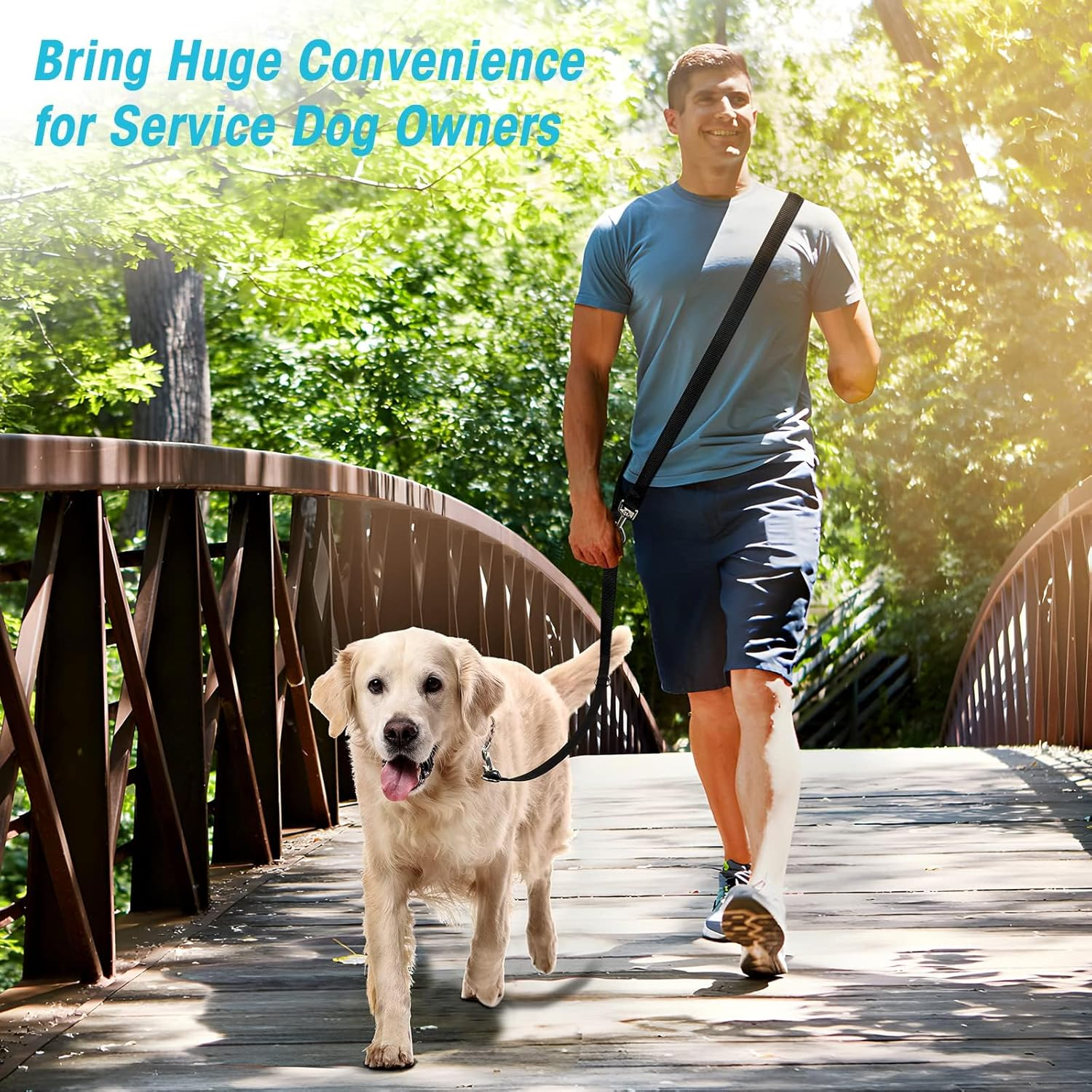 Oneisall Free Leads for Small and Medium Dogs, Dog Lead 2.5 M Adjustable Practice Lead & Lead Nylon Double Lead with 2 Carabiners image number 3