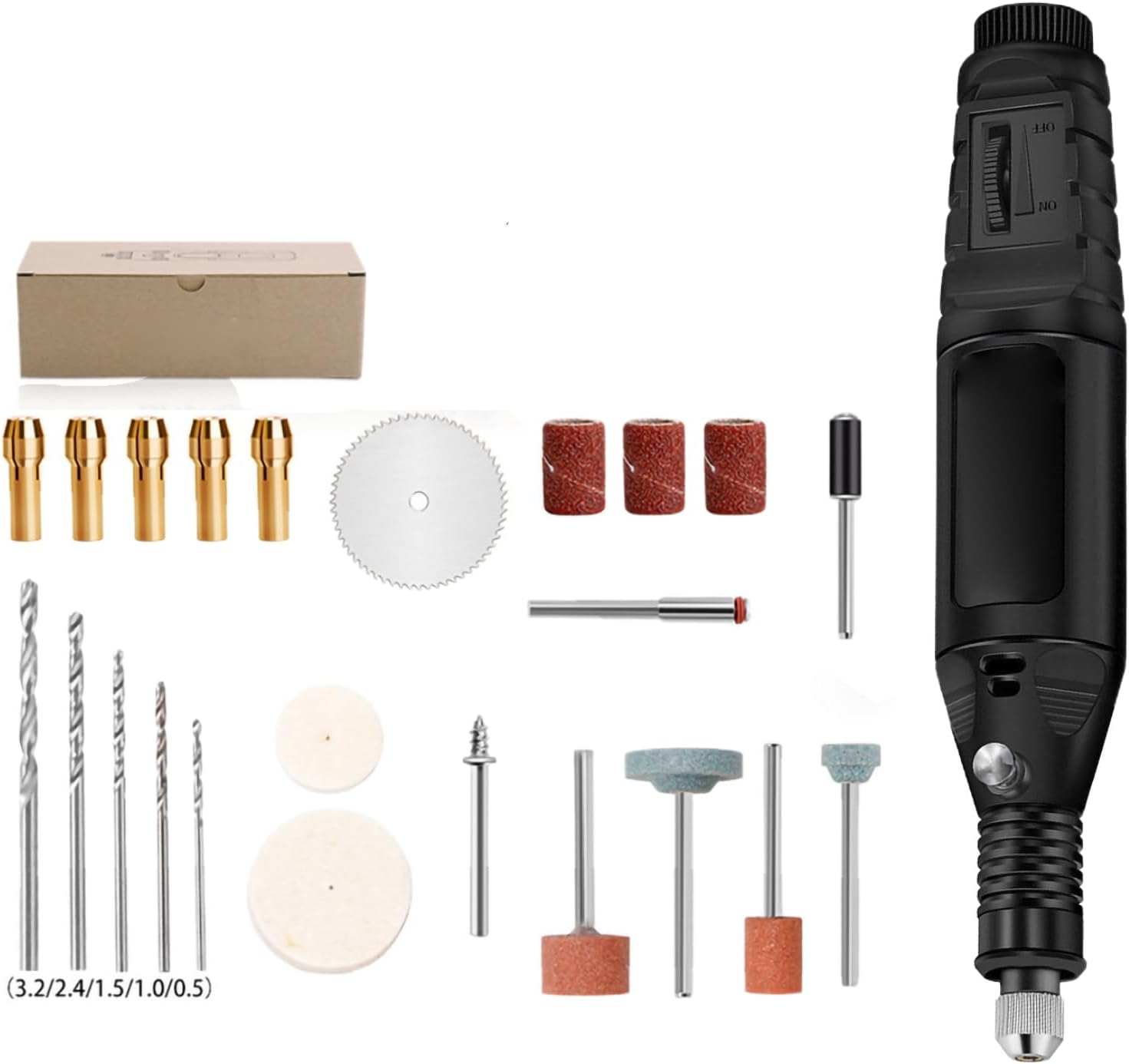 Mini Electric Drill, 12V 13W Electric Hand Drill, Handmade Crafting Mini Drill Pen Drilling Tools Multifunctional Power Rotary Tool for DIY, Wood, Bone Carving Cutting Polishing image number 4