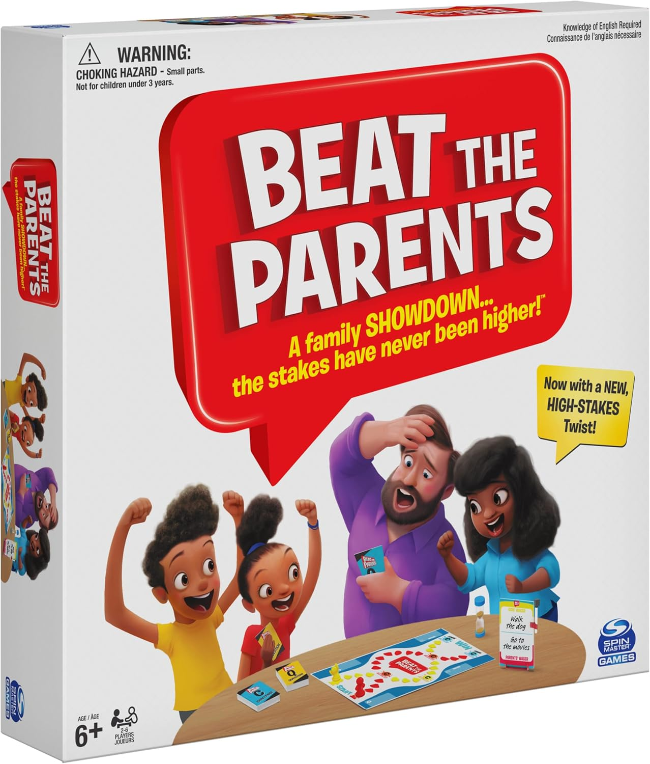 Spin Master Games Beat the Parents Classic Family Trivia Game, Kids Vs Parents for Ages 6 and Up, 6061048 image number 6
