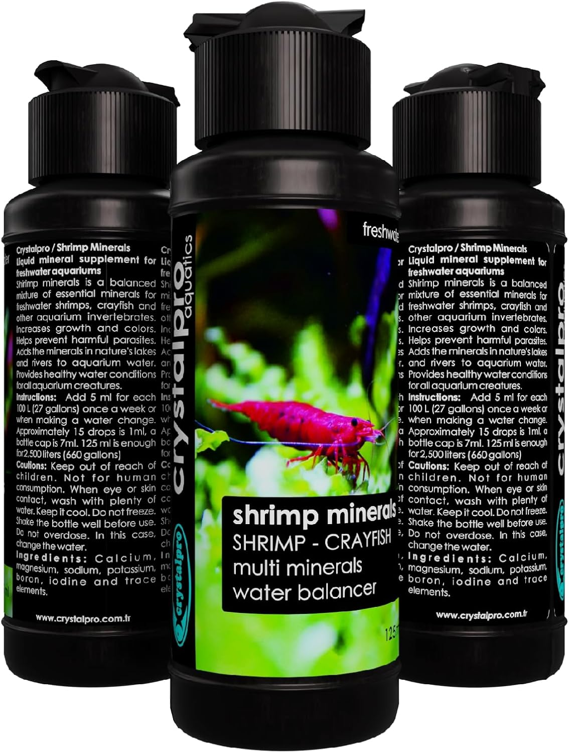 Shrimp Minerals 4.22 Oz - Essential Minerals for Shrimp Tanks and Invertebrates - Freshwater Aquarium Salt - Tank Accessories - Shrimp Aquarium Supplies -Neocaridina and Caridina image number 4