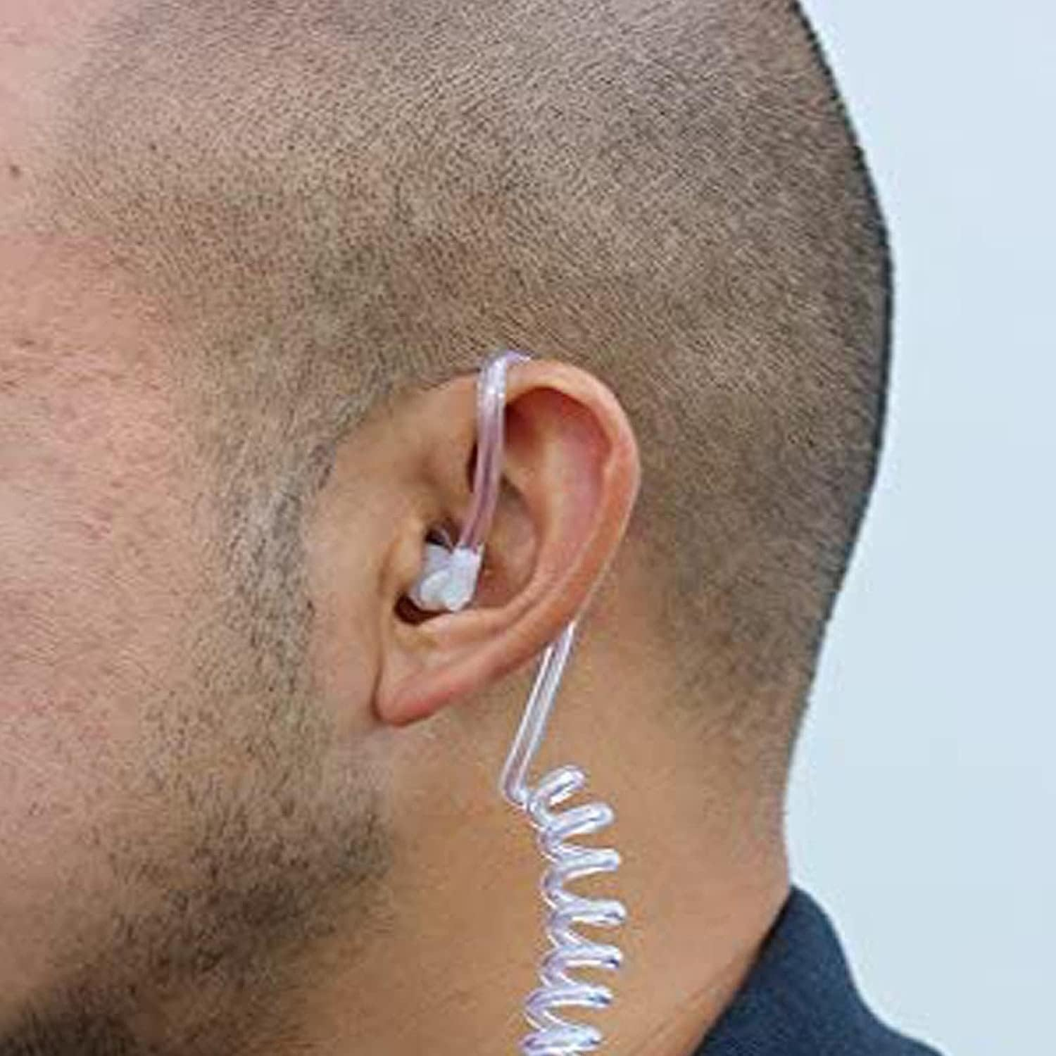 20-Pack Replacement Acoustic Coil Tube Walkie Talkie Earpieces for Baofeng Motorola Kenwood Retevis Midland Two Way Radios Headset Secret Spy Game Earpiece image number 5