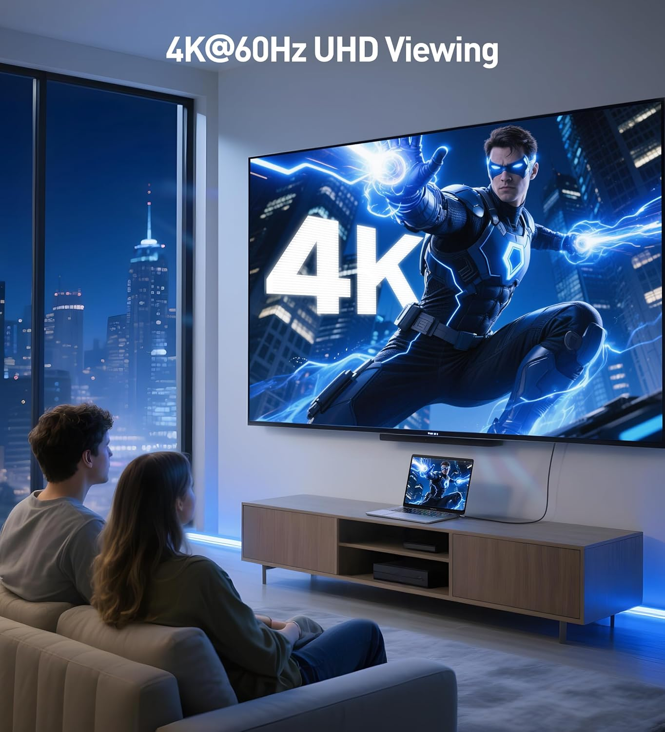 Cable Matters 3-Pack High Speed HDMI Cable - 1.8M, 4K HDMI Cord for 4K@60Hz, 2K@144Hz, Freesync, G-SYNC and HDR Support for Gaming Monitor, PC, Apple TV, and More image number 1