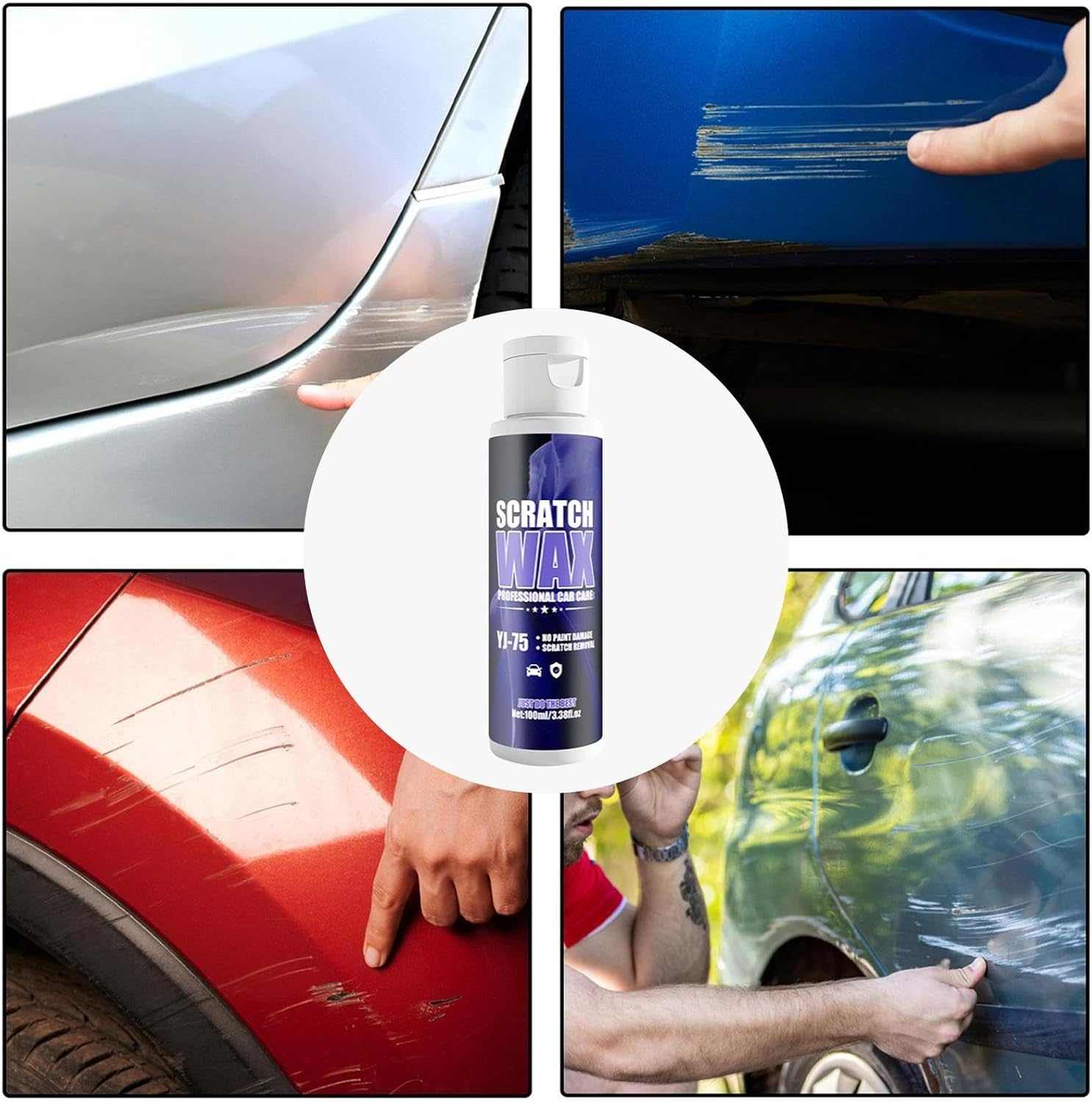 Car Paint Scratch Repair - Automotive Repair Remover 100Ml | Portable Polish Scratch Care, Long-Lasting Scratch Remover, Car Wax Repair Tools for SUV Sedans image number 1